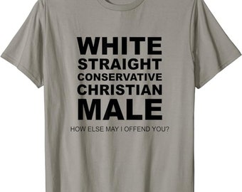 White Straight Conservative Christian Male Shirt