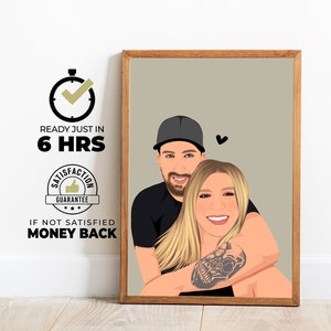 Retrato sin rostro, ilustración personalizada, foto personalizada, retrato personalizado, regalo para novio, regalo para novia, ilustración fotográfica