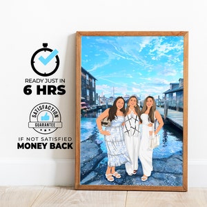 presente de aniversário para melhor amiga, desenho de foto de melhores amigas, retrato personalizado, presente para ela, retrato de casal, retrato sem rosto, presente de melhor amiga, para menina