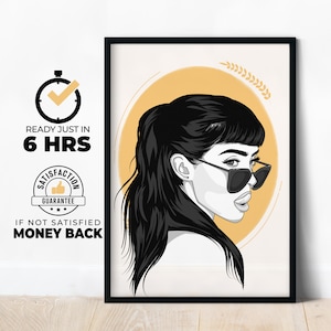 Custom Best Friend Portrait, Best Friend Gift, Faceless Portrait Print, Custom Portrait, Best Friend Birthday Gift, Friend illustration