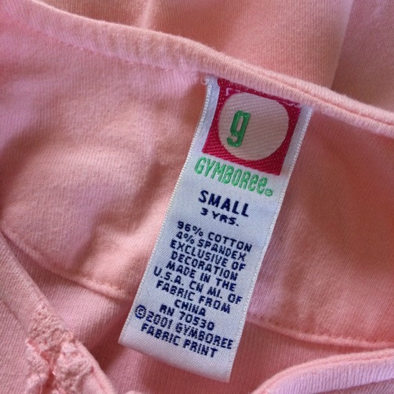Pink snap up floral embroidered vintage gymboree toddler sweater