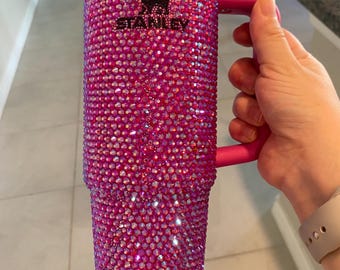 Bedazzled Fuchsia Tumbler