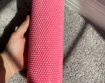 Bedazzled pink tumbler