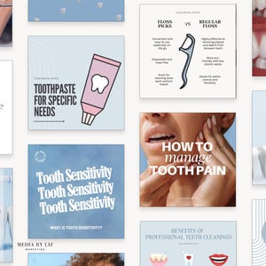Dental Social Media Kit: Instagram Templates for Dentists (Canva)