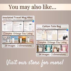 Woven Blanket Mockup Listing, Blanket Size Chart & Care Card, POD Woven Blanket Mock-ups, Woven Throw Canva Template for Etsy Listings. image 10