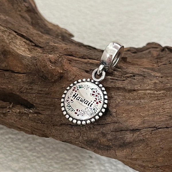 Bracelet Charm Hawaii Exclusive Dangle Charm S925 Silver Jewelry for Bracelet for Necklace