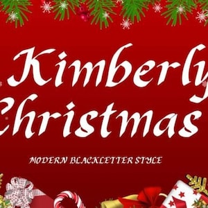 Kimberly Christmas Font, Unique Handwritten Font, Classic Serif Font, Retro Calligraphy Font, Charming Font, Elegant Font, Procreate Font