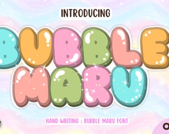 Bubble Maru Font, Horror Font, Cricut Font, Halloween Font, Modern Font, Sporty Font, Cursive Font, Procreate Font, Monoline Font