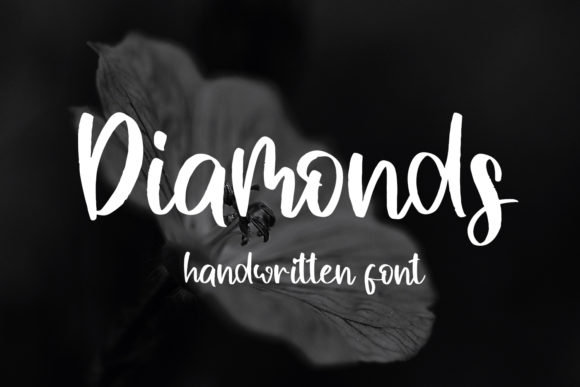 Diamonds Script – Serif caligráfica elegante para invitaciones de boda, logotipos y Procreate