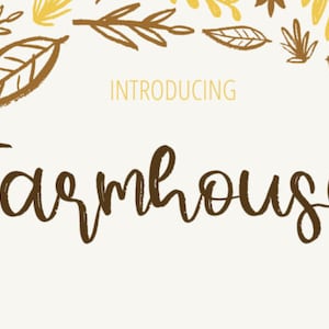 Farmhouse Font, Cute Fonts, Crafters Font, Rustic Fonts, Bold Fonts, Farmhouse Fonts, Country Fonts, Fonts for Cricut, Procreate Fonts