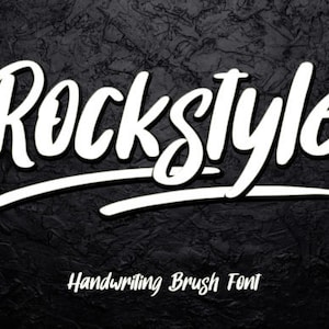 Rockstyle Font, Handwritten Font, Wedding Font, Modern Font, Display Font, Cricut Font, Farmhouse Fonts, Rustic Fonts, Country Font
