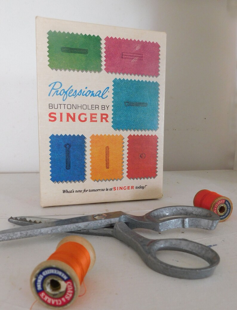 Vintage Singer Professional Buttonholer 38116 for Singer Etsy