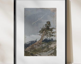 Abstract Landscape Wall Art Print, Modern Home Decor, Nature Painting Poster, Minimalist Art for Living Room, Contemporary Art
