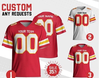 Custom Team Chief Football Jersey Collection, Personalized Team