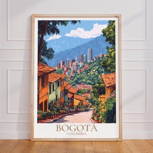 Bogotá Travel Poster – Colombia Wall Art | Bogotá Print | South America Vintage Travel Poster | Colombia Gift | Andes Art Print