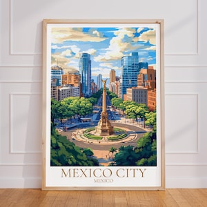 Affiche de voyage de Mexico – Art mural du Mexique | Mexique Imprimer | Affiche de voyage vintage de Mexico | Cadeau du Mexique | Impression d&#39;art de Mexico