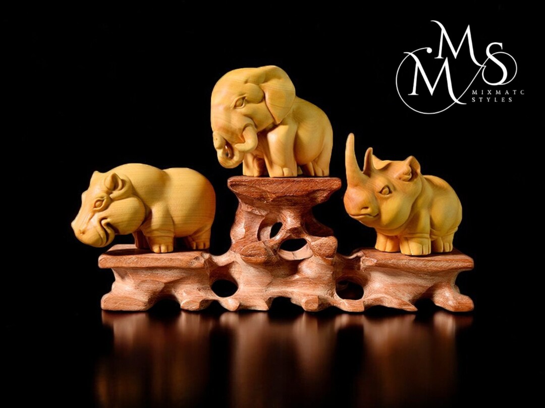 Elegant Imitation Woodcut Figurines for Home Decor