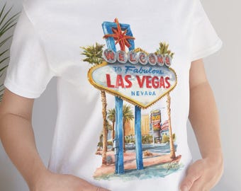 Las Vegas Graphic Tee: Nevada Vacation Shirt - Soft Cotton Blend