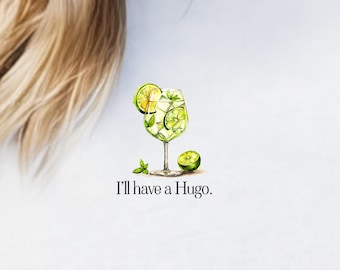 Hugo Spritz T-Shirt: Italian Summer Cocktail Graphic Tee