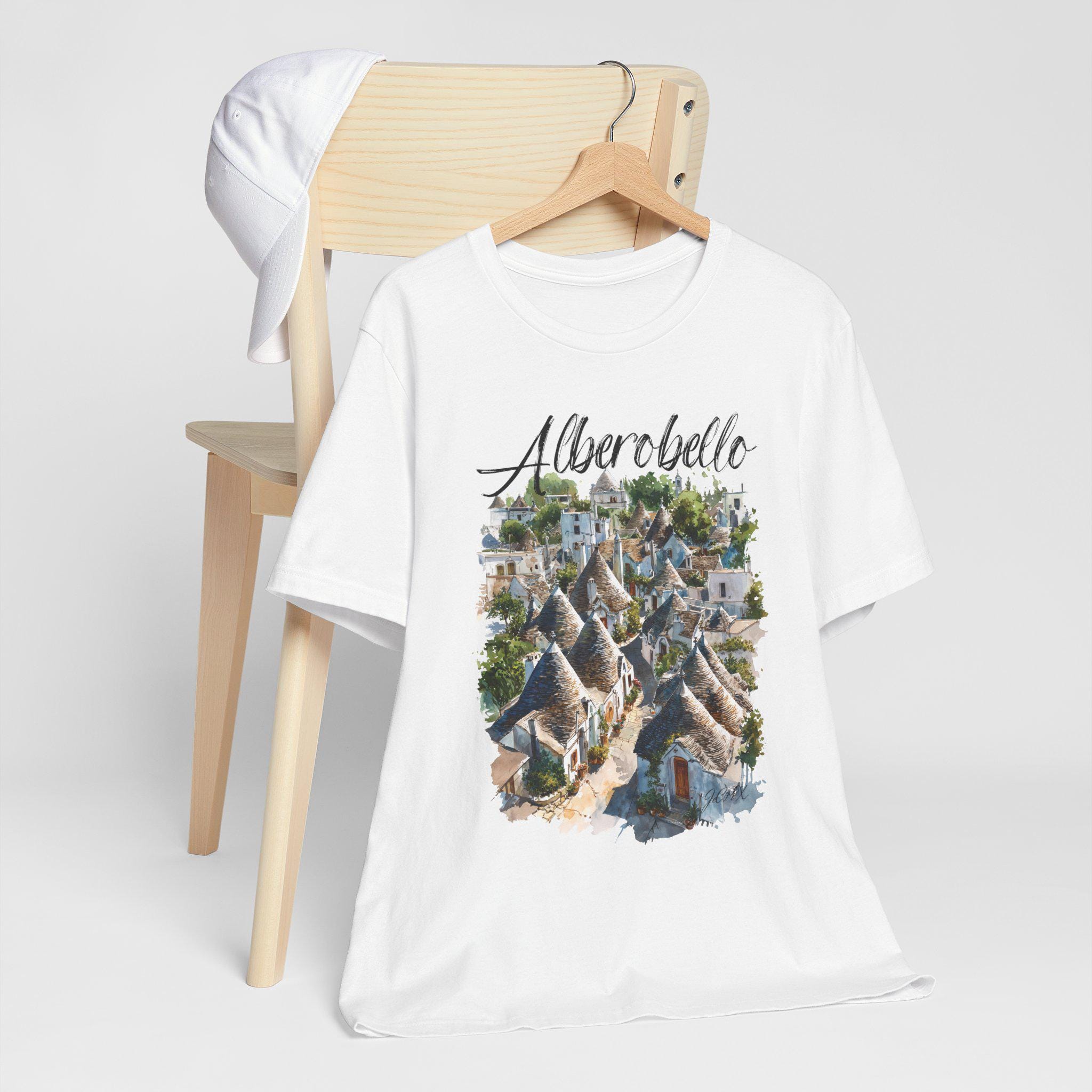 Alberobello Italy Shirt: Puglia Watercolor Graphic Tee - Etsy