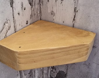Corner Shelves, Rustic Shelf  for your Kitchen or bedroom made of Solid Pine Wood , perfect homedecor
