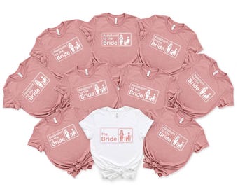 Office Themed Bachelorette Shirt for the Bride and Bridal Party - Unique Wedding Attire with a Fun Twist - Assistant to the Bride Design