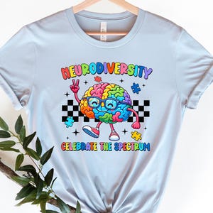 Autism Awareness T-Shirt: Neurodiversity Brain Design