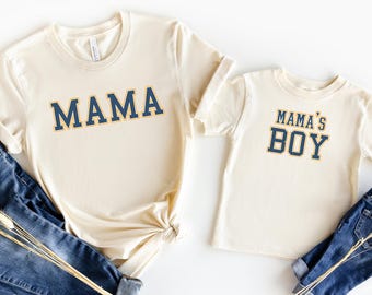 Personalized Mama & Mama's Boy Matching Shirt Set