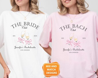 Bach Club Bachelorette Party Shirts: Comfort Colors Social Club Tee