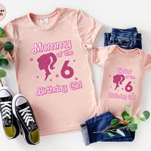 Custom Birthday Girl Party Shirt - Fashion Doll Birthday Theme - Personalized Girl T-Shirt with Any Name