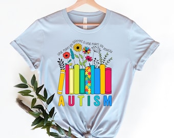 Autism Awareness Book T-Shirt: Neurodiversity Support Tee