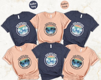 Custom Myrtle Beach Vacation Shirt, 2025 Group Trip Tee, Personalized Beach Crew Shirt, Matching Family Travel T-Shirts