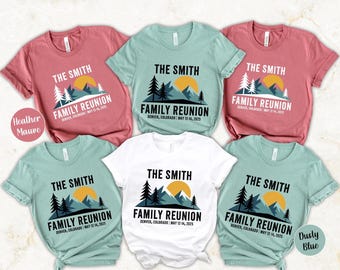 Custom Family Trip Shirts 2025, Mountain Reunion Tees, Denver Vacation Tops, Personalized Hiking Shirts, Nature Travel Outfit