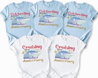 Personalized Anniversary Cruise Shirts: Custom Family Vacation Tees