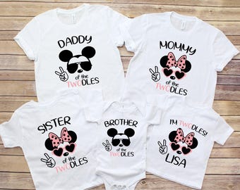 I'm Twodles Shirt: 2nd Birthday Minnie Mouse Party Tee