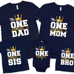 Mr. ONEderful First Birthday Boy Shirt