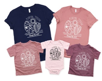 Custom Vacation Shirts Family Matching T-shirt, Custom Desert Bachelorette Shirts, Bridal Party Scottsdale Sedona Arizona