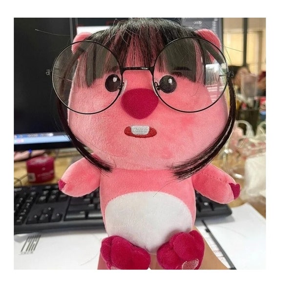 Kawaii Wigs with Glasses Plush Toy Loopy