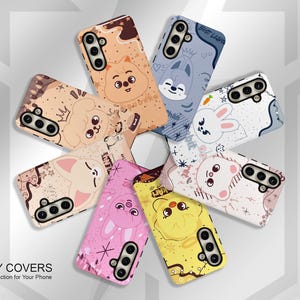 Coque Samsung Tough - SKzoo Stray Kids - Wolf Chan, BbokAri, LeeBit, Jiniret, Han Quokka, Dwaekki, FoxI.Ny, PuppyM - Cadeau de Noël et d'anniversaire