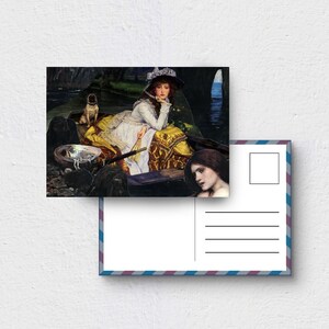 Carte postale, Mermaid Pearls, Fantastique, Barque, Peinture, Bateau