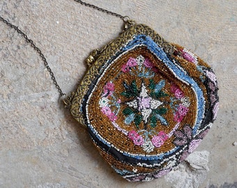 Antique Beaded Flapper Purse