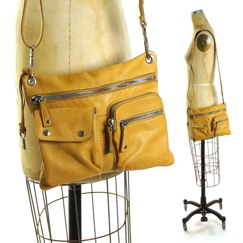 fossil sling bag leather