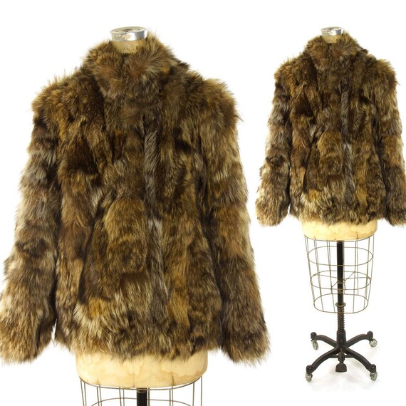 vintage coyote fur coat