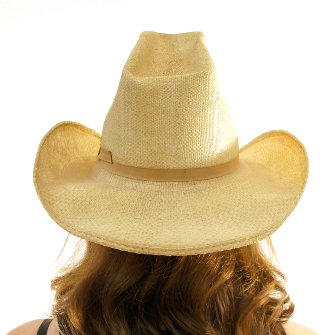 70s Tall Straw Cowboy Hat / Ten Gallon Etsy