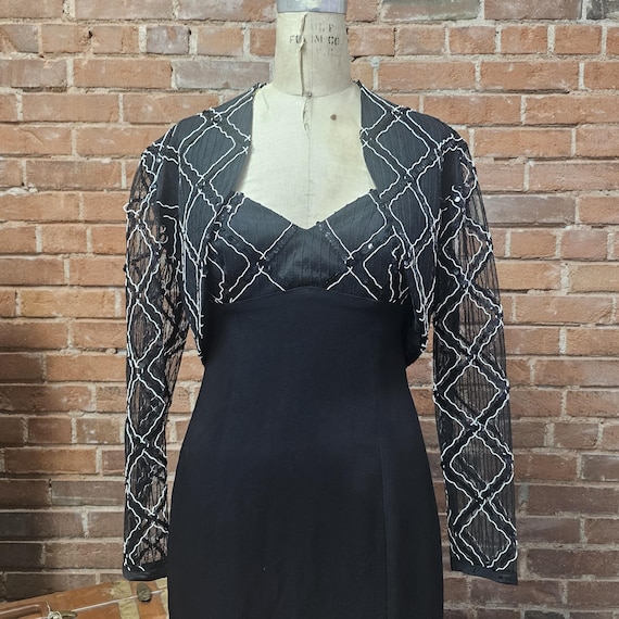 cocktail dress bolero Strapless cocktail dress with detachable puff sleeve bolero