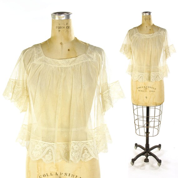 Antique Lace Blouse Authentic Early 1900s Edwardia