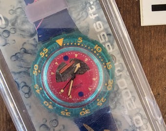 Vintage 1991 Fish Swatch Watch - Scuba Collection