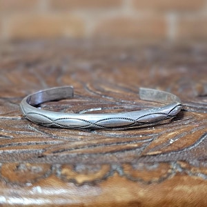 Vintage Sterling Silver Cuff Bracelet