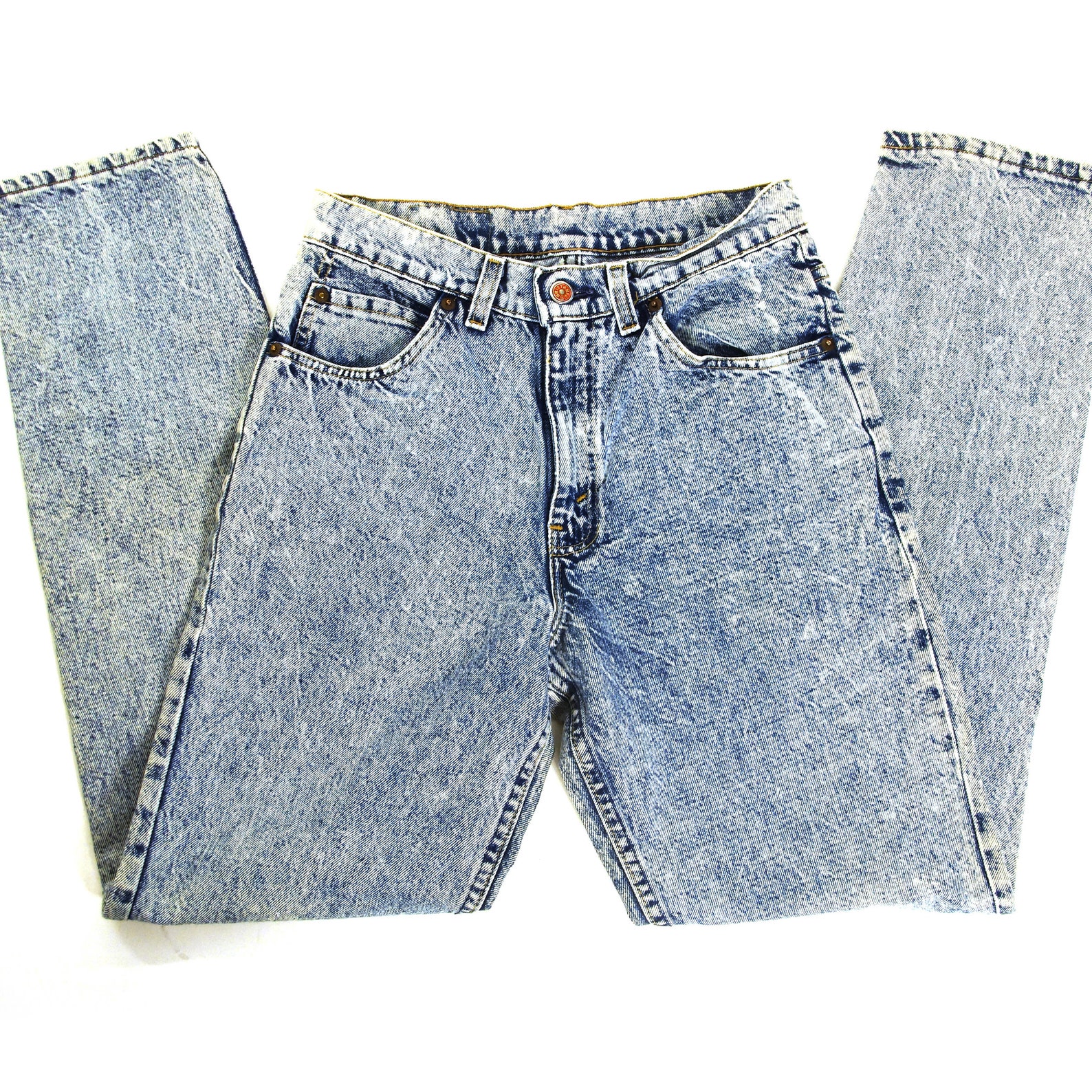 Acid Wash Jeans Vintage 80s High Waisted Denim Women's - Etsy