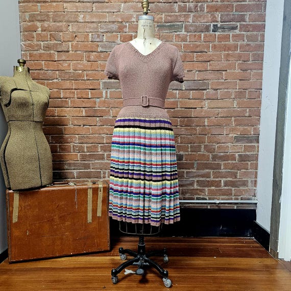 Women's  Vintage Knitted Dress